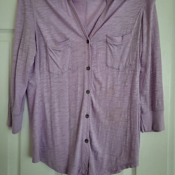 Express pastel purple button down shirt - Picture 1 of 3